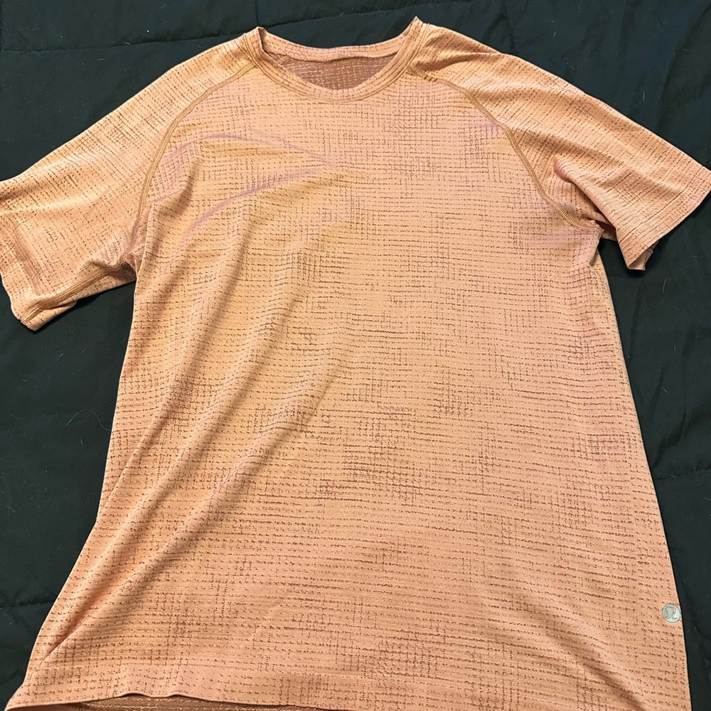 Lululemon Athletica Orange Short Sleeve Tee